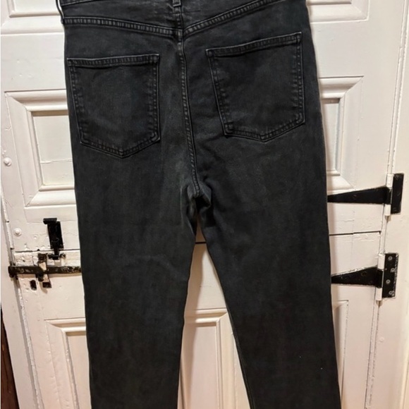 Frank & Eileen Monaghan Jeans size 31, Black Denim Raw Hem - Picture 2 of 3